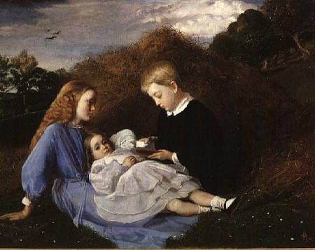 Portrait of Hungerford, Amy and Dorothea Wren Hoskyns à Sir William Blake Richmond