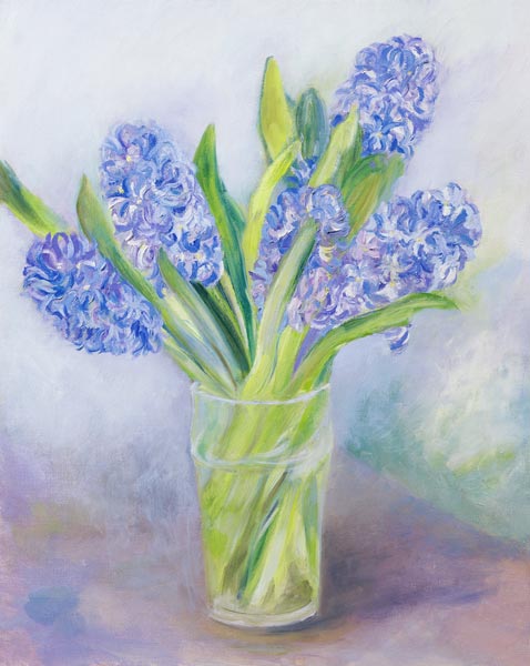 Hyacinths (oil on canvas)  à Sophia  Elliot