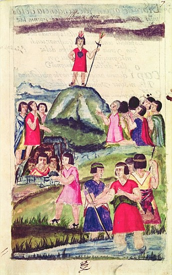 Illustration of Manco Capac, from ''Historia y Genealogia Real de los Reyes Incas del Peru, de sus h à École espagnole