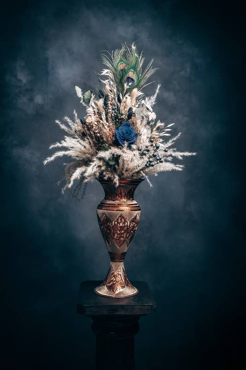 Bouquet de fleurs séchées Savane Bleue à Steffen  Gierok