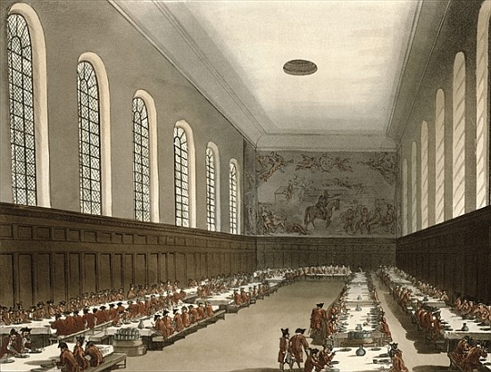 Military Hospital, Chelsea, from Ackermann''s ''Microcosm of London'' à T. (1756-1827) Rowlandson