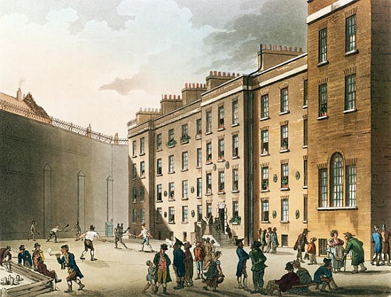 The Fleet Prison from Ackermann''s ''Microcosm of London'', Volume II à T. (1756-1827) Rowlandson