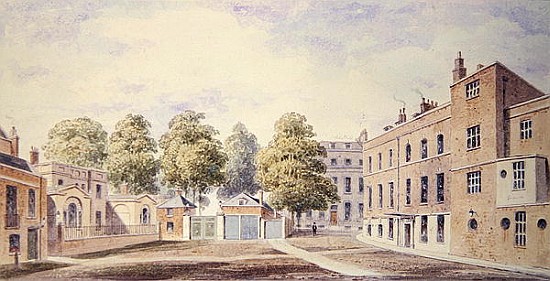 View of Whitehall Yard à T. Chawner