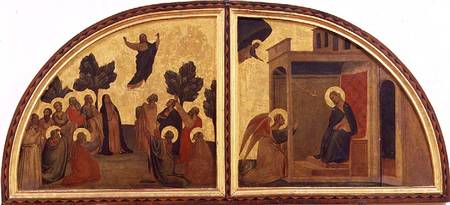 The Ascension and the Annunciation, lunette à Taddeo Gaddi