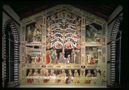 The Tree of Life and The Last Supper - Taddeo Gaddi
