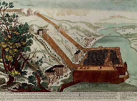 Appareil de levage d'eau à Marly-sur-Seine pour fournir les jeux d'eau de Louis XIV.
