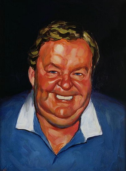 Portrait of the Laughing Man, 1993 (oil on canvas)  à Ted  Blackall