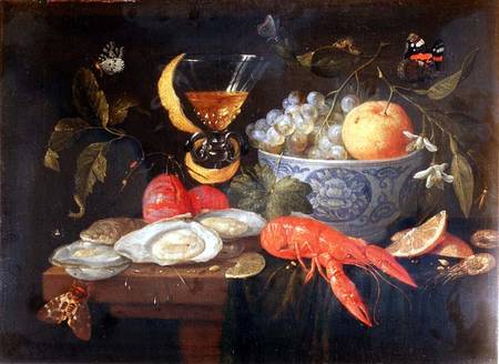 Still Life with Fruit and Shell Fish à l'Ancien Kessel