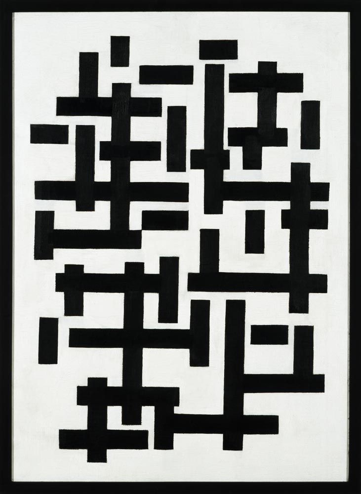 Composition blanc-noir à Theo van Doesburg