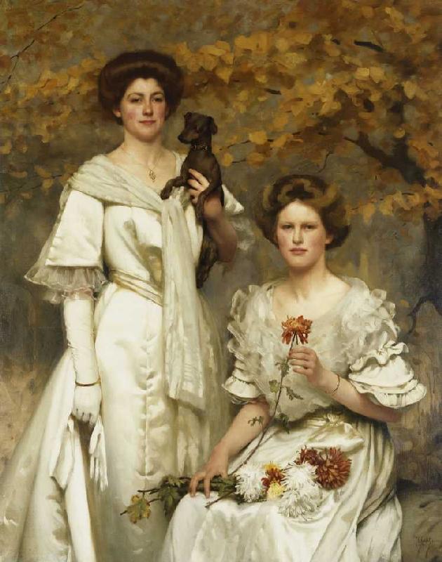 Hilda und Margaret, Töchter des Professor Sir Edward Poulton à Thomas Cooper Gotch