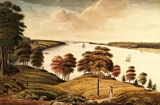 View of the Hudson River from Fort Knyphansen à Thomas Davies