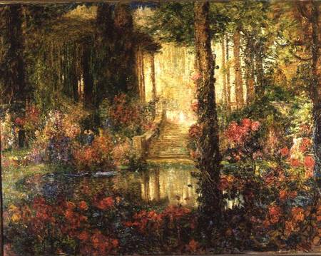 The Garden of Enchantment - stage set for 'Parsifal' à Thomas Edwin Mostyn