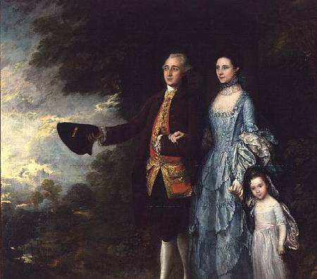 Mr. and Mrs. George Byam and their eldest daughter, Selina à Thomas Gainsborough