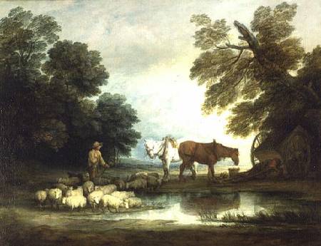 Shepherd by a Stream à Thomas Gainsborough