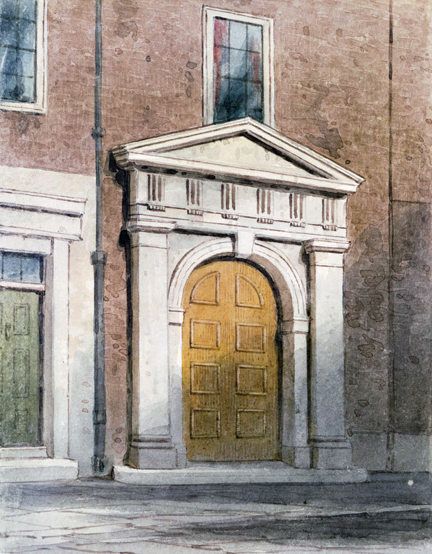 The Entrance to Masons'' Hall à Thomas Hosmer Shepherd