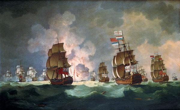 Bataille de mer nocturne à St. Vincent (16.Janvier 1780)