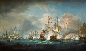 bataille navale de Trafalgar le 21 octobre 1805.
