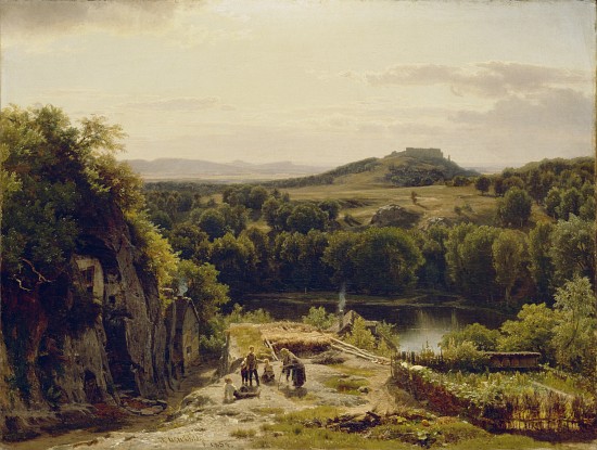 Landscape in the Harz Mountains à Thomas Worthington Whittredge