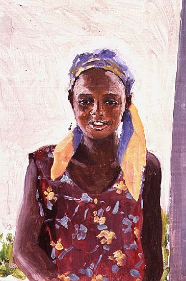 Malagasy Girl, 1989 (oil on canvas)  à Tilly  Willis