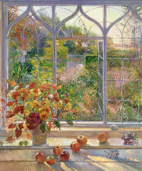 Autumn Windows, 1993 (oil on canvas)  à Timothy  Easton