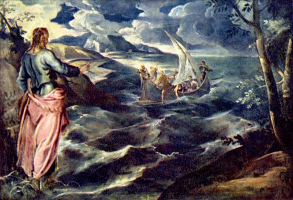 Le Christ sur la mer de Tibreias à Tintoretto (alias Jacopo Robusti, alias Le Tintoret)
