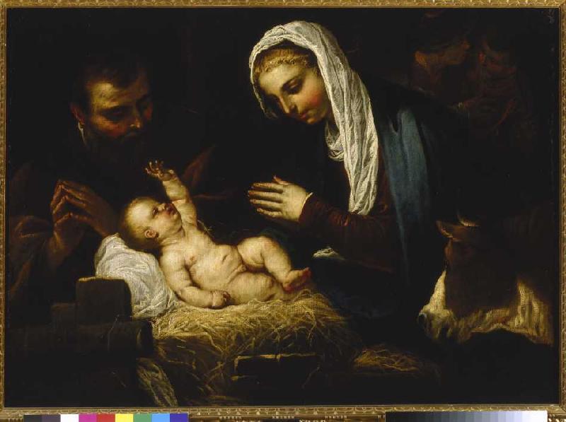 la Sainte Famille à Tintoretto (alias Jacopo Robusti, alias Le Tintoret)