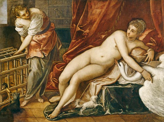 Leda mit dem Schwan à Tintoretto (atelier)