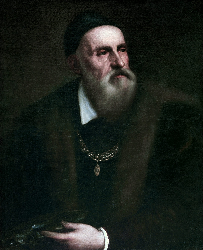 Self Portrait, c.1562 - Titian (Tiziano Vecellio) en reproduction imprimée  ou copie peinte à l\'huile sur toile