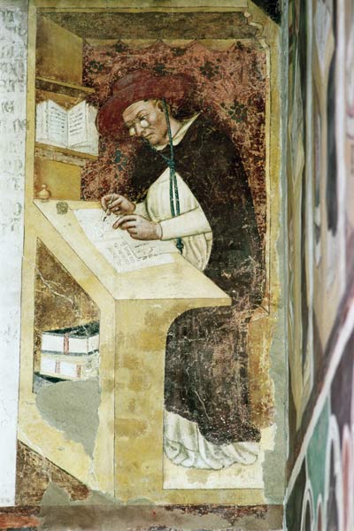 Hugues de Provence at his Desk from the Cycle of 'Forty Illustrious Members of the Dominican Order' à Tommaso  da Modena