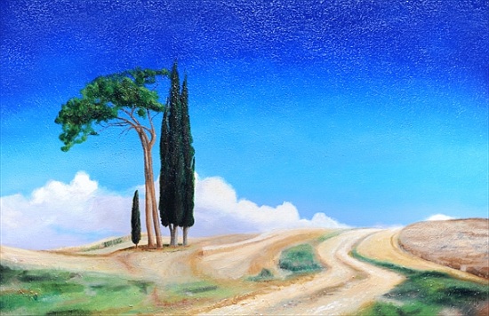 4 Trees, Picenza, Tuscany à Trevor  Neal
