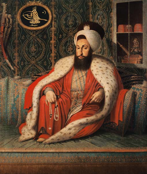 Sultan Selim III (env. 1803-04) à École turque, 18ème siècle