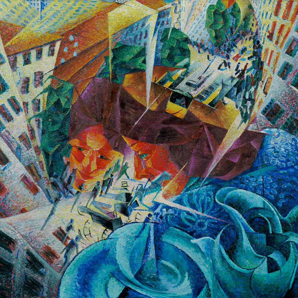 vision simultanée à Umberto Boccioni