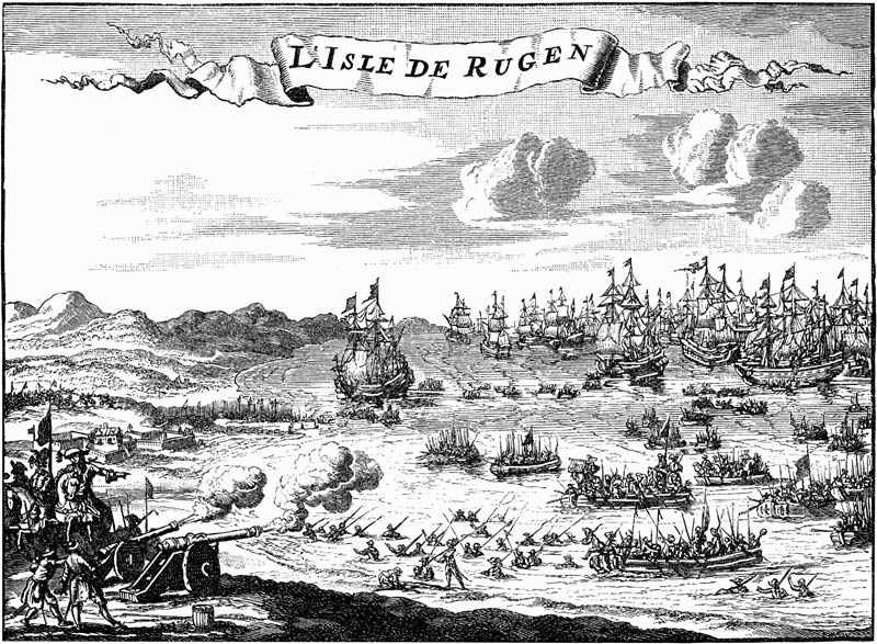The Conquest of Rügen 1715 à Artiste inconnu