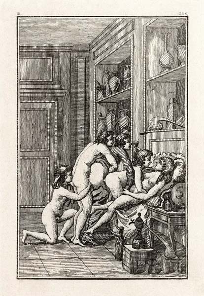 Illustration for the novels by Marquis de Sade à Artiste inconnu