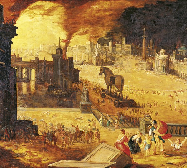 The Siege of Troy à Artiste inconnu
