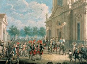 Catherine II on the Staircase of the Kazan Cathedral, Greeted by the Clergy on the day of her access