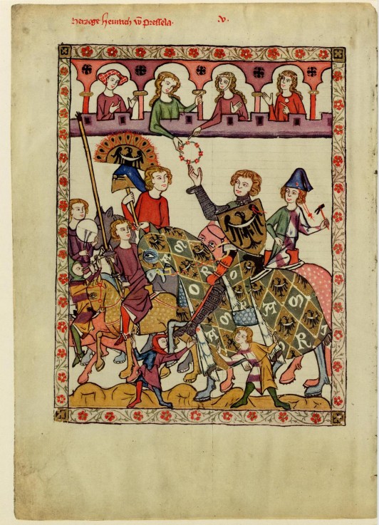 Henry IV Probus, Duke of Silesia-Wroclaw (From the Codex Manesse) à Artiste inconnu