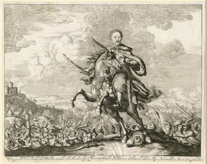King John III Sobieski at the Battle of Khotyn on 11 November 1673 à Artiste inconnu