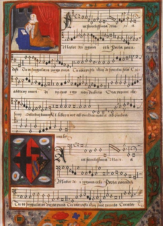 Chansonnier of Margaret of Austria (From Album de Marguerite d'Autriche) à Artiste inconnu