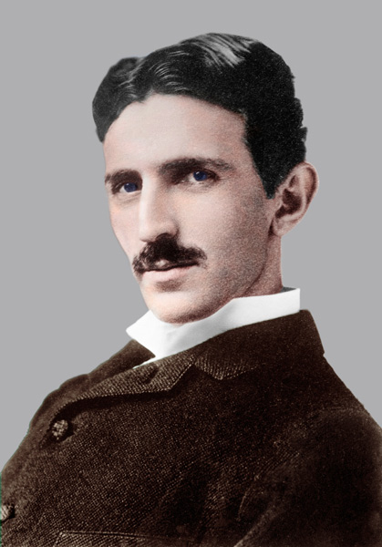 Nikola Tesla, Serb-US physicist à Artiste inconnu