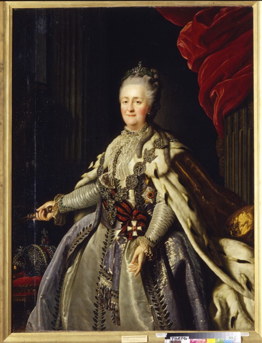 Portrait of Empress Catherine II (1729-1796) à Artiste inconnu