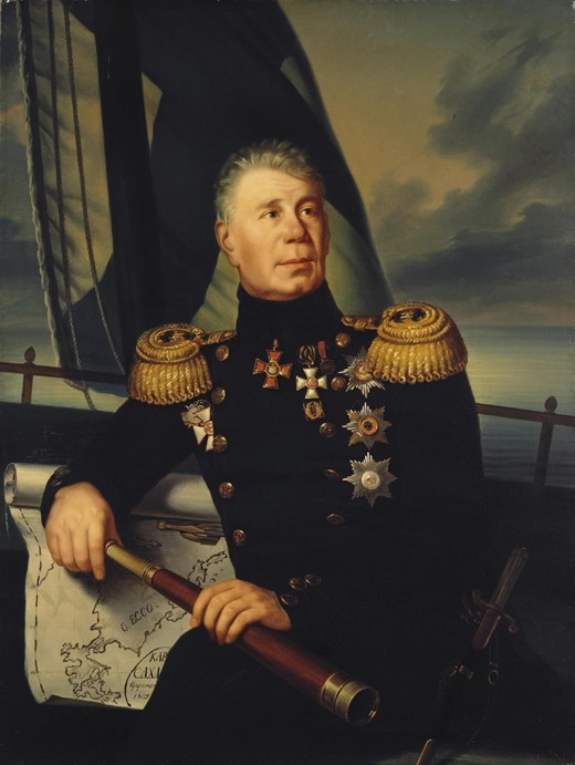 Portrait of Admiral Ivan (Adam) Krusenstern (1770-1846) à Artiste inconnu