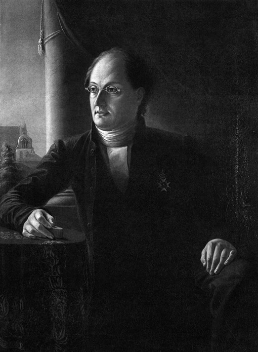 Portrait of the Poet Johan Ludvig Runeberg (1804-1877) à Artiste inconnu