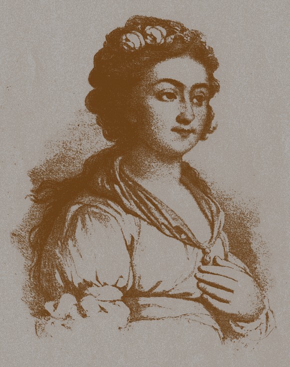 Portrait of Ekaterina Yakovlevna Derzhavina, née Bastidon (1760-1794) After V. Borovikovsky à Artiste inconnu