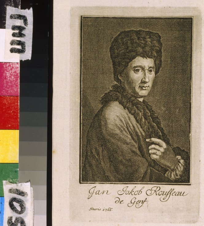 Portrait of Jean-Jacques Rousseau à Artiste inconnu