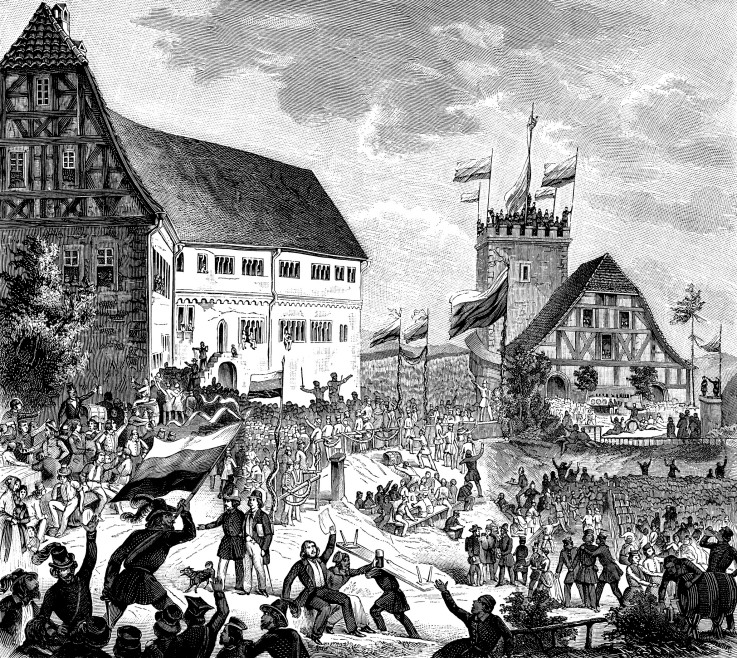 The Wartburg festival on 12 Juny 1848 à Artiste inconnu