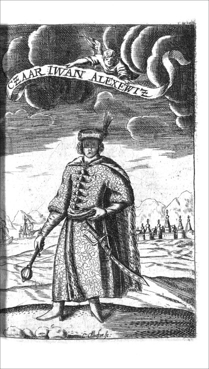 Tsar Ivan V Alexeyevich (from Georg Adam Schleissing "Derer beyden Czaaren in Reussland Iwan und Pet à Artiste inconnu