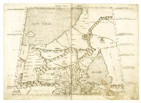 Map of Muscovy by Ptolemy (Octava Europe Tabula)