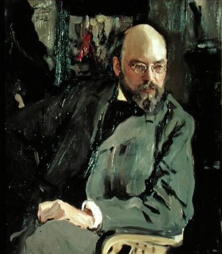 Portrait of Ilya Ostrouhov (1858-1929) à Valentin Alexandrowitsch Serow