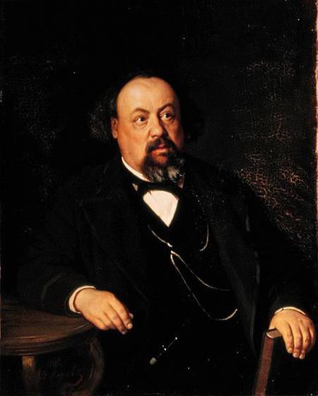 Portrait of Alexey Fiofilaktovich Pisemsky (1821-81) à Vasili Grigorevich Perov